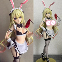 43cm NSFW Eruru Maid Bunny Ver Sexy Nude Girl Model PVC Anime Action Hentai Figure Adult Collection Model Toys Doll Gifts