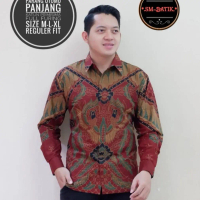 Kemeja Batik Pria dananjaya Lengan Panjang Size M-XXl Ori by SM