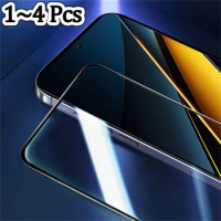 1~4 Pcs, Protective Glass for Poco X6 Pro 5G Glass Poco X6 Screen Protector Poco X6 Pro Protective Film Pocophone X6 Pro Xiaomi Poco X6 Tempered Glass Film Poco X 6 Pro Glass