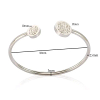 gelang quantum magic pria wanita gelang titanium anti karat kesehatan harian acara Bracelets Silver 