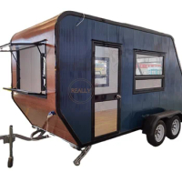 Fast Food Truck Street Snacks Shop Coffee Cart Mobile Hot Dog Cooking Trailer Ice Cream Vending Kiosk