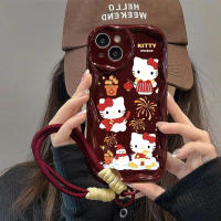 เคสโทรศัพท์, การออกแบบดอกไม้ไฟ KTCat, เข้ากันได้กับ iPhone 15/14pro/13/12/11, ไวน์แดง, 6/7/8plus, เห