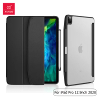 For iPad Pro 11 2020 Case Xundd Airbags Shockproof Flip Leather Cover +Transparent Back Shell for iPad Pro 12.9 2020 funda