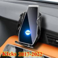 สำหรับ2017-2022 Nissan KIcks รถผู้ถือโทรศัพท์มือถือ Air Vent Wireless Charger 360นำทาง GPS สนับสนุน