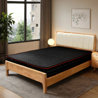 【IHouse】超派 眠の豆腐格+緩衝高碳鋼彈簧+高壓縮獨立筒床墊 雙人5尺(適中偏硬)