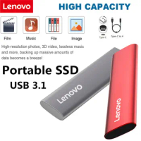 Original Lenovo 2TB External Hard Drive 1TB Portable External SSD Hard Disks High-Speed Drive External Solid State Hard Drive