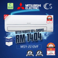 Mitsubishi Inverter 5 STAR R32 1.0HP 2.5HP MS-JS10VF / MS-JS13VF / MS-JS18VF / MS-JS24VF