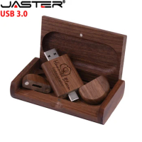 TYPE-C Wooden USB 3.0 Flash Drives 128GB Free Logo Pen Drive Creative Business Gift U Disk 64GB Bamboo Memory Stick 32GB U disk