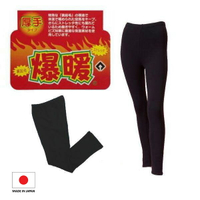 日本製 厚手 裏起毛 吸濕發熱 刷毛 防風美腳 內搭褲 爆暖褲(5尺寸)-10950(2色)