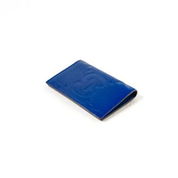 Dompet GUCCI GG BIG EMBOSSED NAVY CARD WALLET 100% ORIGINAL 8X12CM