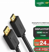 绿联 DP101 10238 DP 轉 HDMI 2K/4K 1M M-M 電纜 黑色