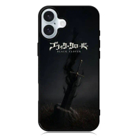Black Clover Dark Blade CN0047 Casing Custom iPhone 17 16 16e 15 14 13 12 11 Pro Max Plus Air Mini X