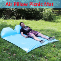Waterproof Air Pillow Picnic Mat Outdoor Camping Portable Moisture Pad With Diking Beach Grass Mat Inflatable Mat Carpet