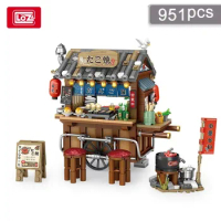 LOZ Building Blocks City View Scene Coffee Shop Retail Store Architectures Assembly Toy Christmas Gift for Children Adult 1252
