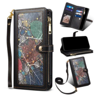Fashion Wallet Glitter Leather Case for Samsung Galaxy A42 M42 A12 A32 A52 A13 A53 A33 A73 5G Zipper Wallet Card Slot Flip Coque