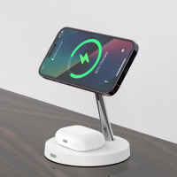 Magnetic Wireless Charger Stand, 3 in 1 Charging Stand, Apple Products for iPhone 12-15 Airpods Pro Apple Watch,2 in 1