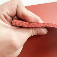 耐高溫紅色矽膠發泡闆 矽膠海綿闆 燙印闆貼合機壓屏專用墊