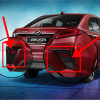 ORIGINAL PERODUA BEZZA 2019 REAR BUMPER COVER WITH REFLECTOR 52108-BZ030-C2 52109-BZ030-C2