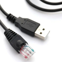 2X USB to RJ50 Console Cable AP9827 for APC Smart UPS 940-0127B 940-127C 940-0127E with Molded Strain Relief Boot,1.8M