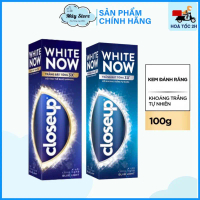 Kem đánh răng Closeup White Now - Trắng Bật Tông 3X TỨC THÌ với Công nghệ Ánh Sáng Xanh 100g