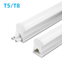 T5 T8 Tube Nightlight 220V 110V 6W 8W Fluorescent LED Light Bar for Kitchen Closet Bedroom Wardrobe Staircase Lighting Accessory