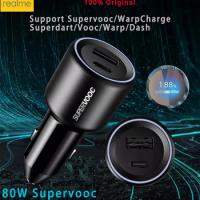 Realme Original Supervooc Car Charger 80w Superdart Fast Charge 65w 33w Usb Type C Pd Charger Realme Gt Neo 3t 2 8 Pro X50 9pro+