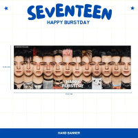 HOLOGRAM HAND BANNER SEVENTEEN HAPPY BURSTDAY HANDBANNER KPOP UNOFFICIAL SCOUPS WONWOO MINGYU VERNON