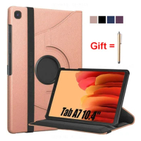 For Samsung Galaxy Tab A8 10.5 2022 A7 10.4 Case Stand Cover 360 Rotating SM-T500 SM-T505 T507 Cover Tab A 10.1 T510 T515 Capa