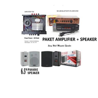 PAKET MURAH POWER AMPLIFIER AC-NSU + SPEAKER PASSIVE 6.5 INCH AL-OWO