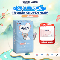 Tã/Bỉm Quần Aiwibi Tiêu Chuẩn Cho Bé Thoáng Khí, Thấm Hút Nhanh - Gói Lớn M/L/XL/XXL