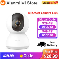 Global Version Xiaomi 360° Home Security Camera C300 Super Clear 2K Image F1.4 Large Aperture AI Human Detection Mi Camera