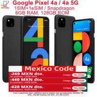 Google Pixel 4a 5G Pixel4a RAM 6GB ROM 128GB 5.81" 6.2" Snapdragon NFC Octa Core Fingerprint 4G LTE Original Unlocked Cell Phone