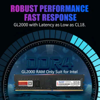 GeIL Desktop GL2000 Memory Ram DDR4 2666MHZ 3200MHZ Memoria CL19 8GB 16GB 1.2V 1.35V PC only for Intel
