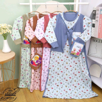 GAMIS ANAK LABUBU BUNGA FREE TAS GAMIS ANAK CEWEK PEREMPUAN SD LENGAN PANJANG GAMIS LEBARAN ANAK MUR