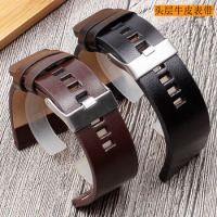 Genuine Leather strap watchband26 27 28 30 32 34mm Men's watch bracelet For Diesel watches DZ4386 1657 1399 1206 4323 black band