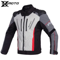 RACING Motorcycle Jacket Waterproof Motocross Jacket Motorbike Riding Jacket Men Chaqueta Moto Protective Gear