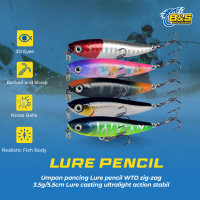 Umpan pancing Lure pencil WTD zig-zag 3.5g/5.5cm Lure casting ultralight action stabil MN140 5.5cm/3