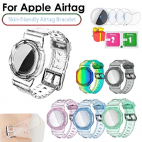 Apple Airtag Wristband for KidsAirtags celet Holder caseAdjustable Anti Lost Trackers Air tag Cover Watch Band for Girls Boys Elders