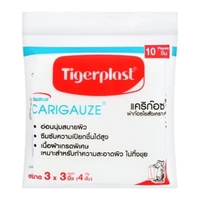 ไทเกอร์พล๊าส แคริก๊อซ ผ้าก๊อซใยสังเคราะห์ ขนาด 3x3 นิ้ว 10 ชิ้น
