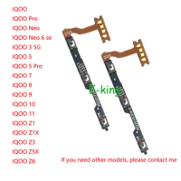 For Vivo IQOO 3 5 6 SE 7 8 9 10 11 Z1 Z1X Z3 Z5X Z6 Pro Neo Power ON OFF Volume Up Down Side Button Switch Key Flex Cable