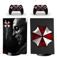 umbrella PS5 Digital Edition Skin Sticker Decal Cover for PlayStation 5 Console and 2 Controllers PS5 Skin Sticker Vinyl