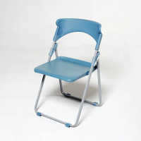 【HomeLong】人體工學扁管塑鋼折合椅4入(台灣製造 符合人體工學折疊椅 會議椅)