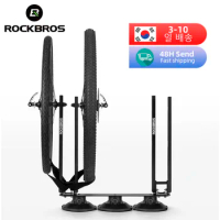 ROCKBROS Suction Cup Wheel Frame Bike Carrier Car Rack Quick Hub Install MTB Road Bicycle Universal Travel Wheel Frame Accessory