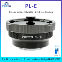 PEIPRO PL-E Adapter for PL Lens to SONY E-Mount Cameras Adapter for SONY FS7/FS5/A7R4/A7M3/R3/A9/R2/S2/M2/A7/A6000