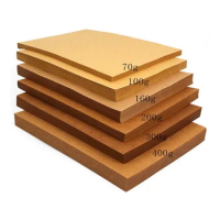 100pcs 29.7*42cm Blank Kraft A3 Brown Paper 70gsm/150gsm/200gsm DIY Paperboard Cardboard Card Free Shipping ZA5516