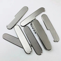 91mm Pocket Knife Handle Shank Patches Titanium Alloy TC4 Non-slip Grips DIY Scales Material For Victorinox Swiss Army Knife