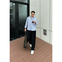 Áo sơ mi ROWAY form regular | dài tay linen