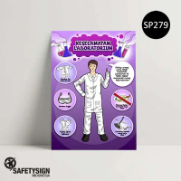 SP279 Poster K3 Safety A2 - Keselamatan Laboratorium