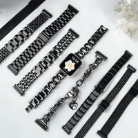 สายนาฬิกา Huawei Fit 3, สีดำเย็น, วัสดุโลหะ, เข้ากันได้กับ Huawei Fit 2 และ Fit 3, สร้อยข้อมือสายนาฬ