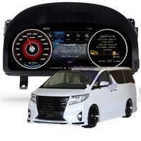 Car Instrument Cluster Dashboard Panel LCD Monitor Multimedia speedometer Miles For TOYOTA Alphard Vellfire AH20 2008~2015